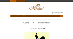 Desktop Screenshot of hengststation-meyerhof.de